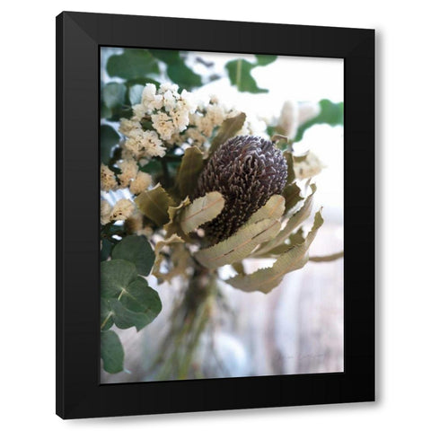Eucalyptus Arrangement Detail II Black Modern Wood Framed Art Print with Double Matting by Catterall, Elise