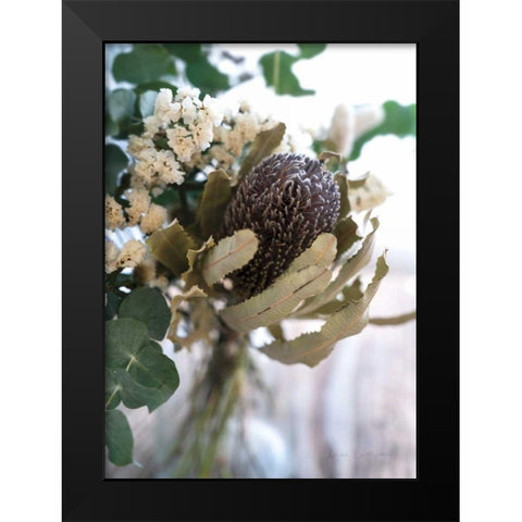 Eucalyptus Arrangement Detail II Black Modern Wood Framed Art Print by Catterall, Elise