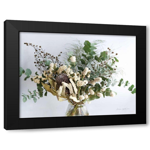 Eucalyptus Arrangement Black Modern Wood Framed Art Print by Catterall, Elise