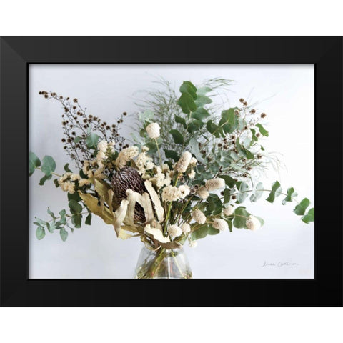 Eucalyptus Arrangement Black Modern Wood Framed Art Print by Catterall, Elise