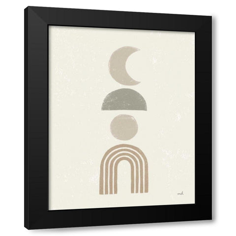 Minimalist Boho I Neutral Black Modern Wood Framed Art Print by Hershey, Moira