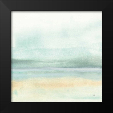 Mint and Sand II Black Modern Wood Framed Art Print by Paschke, Chris