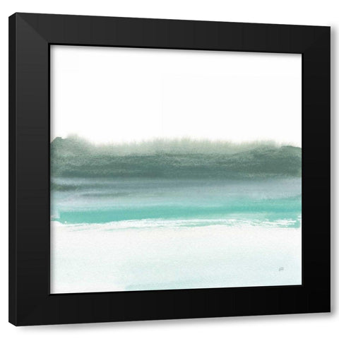Empowering Mint II Black Modern Wood Framed Art Print with Double Matting by Paschke, Chris