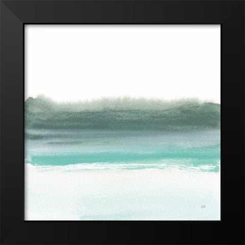 Empowering Mint II Black Modern Wood Framed Art Print by Paschke, Chris