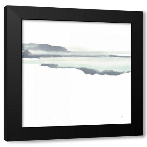 Mint Slate I Black Modern Wood Framed Art Print with Double Matting by Paschke, Chris