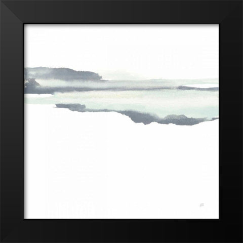 Mint Slate I Black Modern Wood Framed Art Print by Paschke, Chris