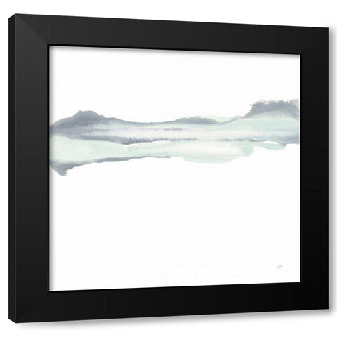 Mint Slate II Black Modern Wood Framed Art Print by Paschke, Chris