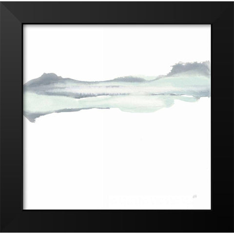 Mint Slate II Black Modern Wood Framed Art Print by Paschke, Chris