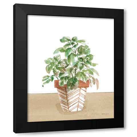 Herb Garden II White Black Modern Wood Framed Art Print with Double Matting by Grove, Beth