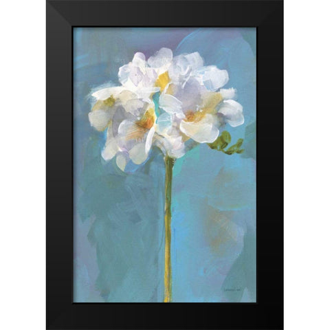 Modern Floral IV Black Modern Wood Framed Art Print by Nai, Danhui