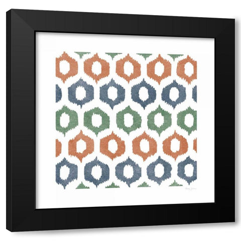 Simply Colorful I Black Modern Wood Framed Art Print with Double Matting by Green, Nancy