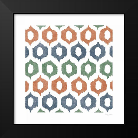Simply Colorful I Black Modern Wood Framed Art Print by Green, Nancy