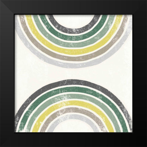 Over the Rainbow I Black Modern Wood Framed Art Print by Hershey, Moira