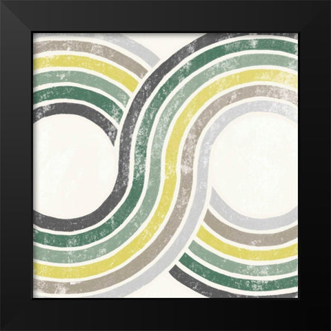Over the Rainbow II Cabana Black Modern Wood Framed Art Print by Hershey, Moira