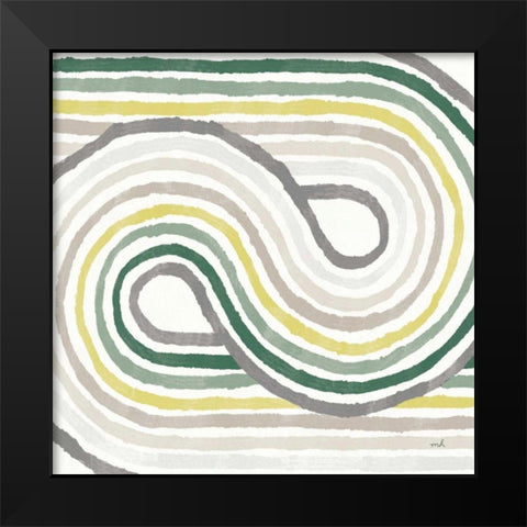Rainbow Road I Bold Cabana Black Modern Wood Framed Art Print by Hershey, Moira