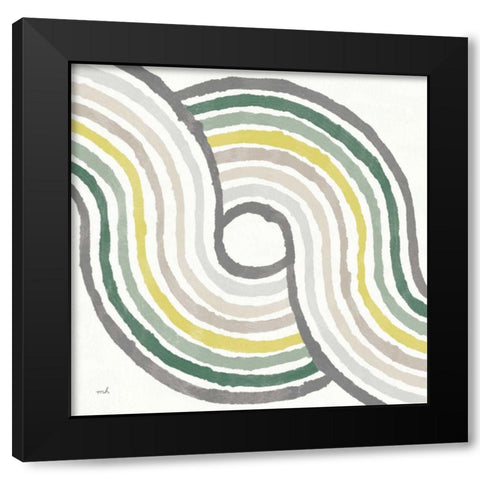 Rainbow Road II Bold Cabana Black Modern Wood Framed Art Print with Double Matting by Hershey, Moira