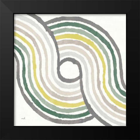 Rainbow Road II Bold Cabana Black Modern Wood Framed Art Print by Hershey, Moira