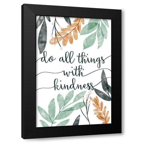Sage Sayings IV Black Modern Wood Framed Art Print by Thorns, Becky