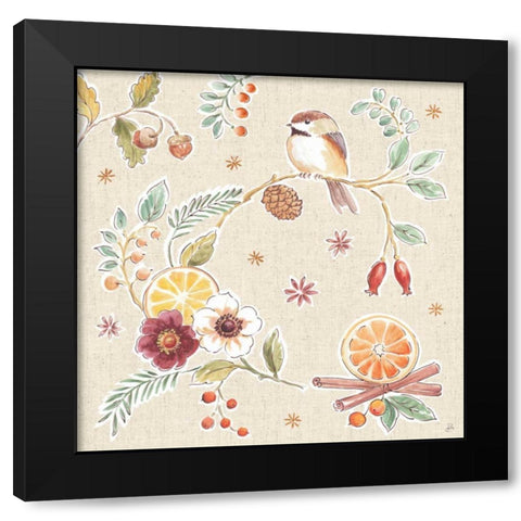 Winter Spice II Black Modern Wood Framed Art Print by Brissonnet, Daphne