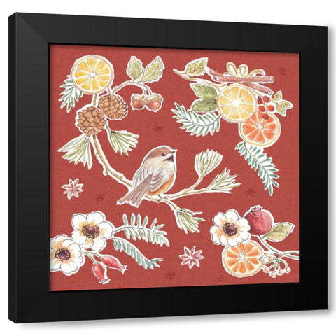 Winter Spice III Color Black Modern Wood Framed Art Print by Brissonnet, Daphne