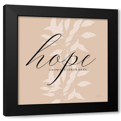 Hope Black Modern Wood Framed Art Print with Double Matting by Charro, Mercedes Lopez