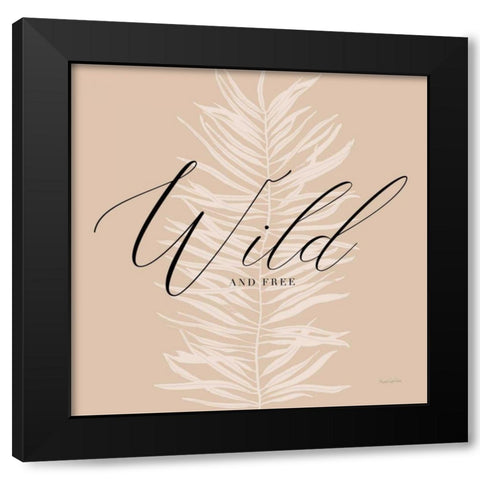Wild Black Modern Wood Framed Art Print with Double Matting by Charro, Mercedes Lopez