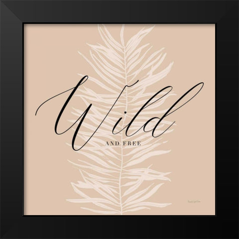 Wild Black Modern Wood Framed Art Print by Charro, Mercedes Lopez
