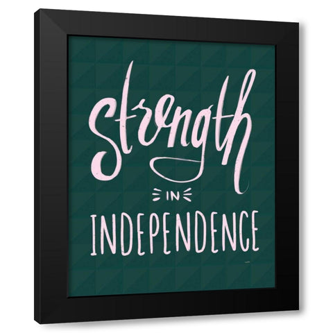 Strength II Black Modern Wood Framed Art Print by York, Leah