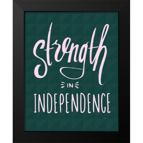 Strength II Black Modern Wood Framed Art Print by York, Leah