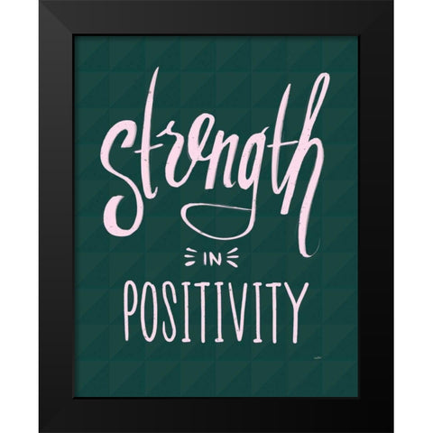Strength III Black Modern Wood Framed Art Print by York, Leah