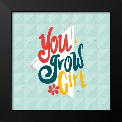 Growth I Black Modern Wood Framed Art Print by York, Leah