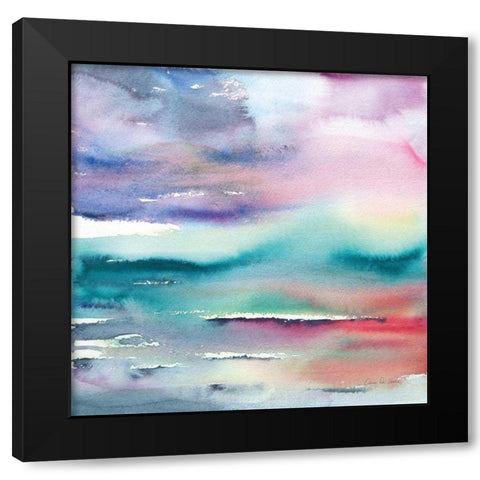 Dramatic Evening Black Modern Wood Framed Art Print with Double Matting by Valle, Aimee Del