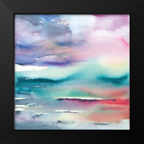 Dramatic Evening Black Modern Wood Framed Art Print by Valle, Aimee Del