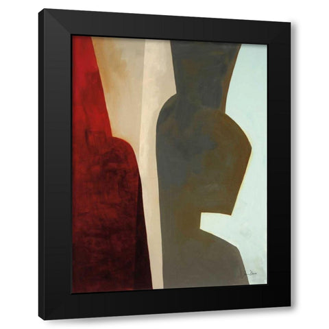 Canyon II Black Modern Wood Framed Art Print with Double Matting by Davies, Jane