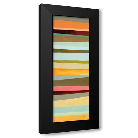 Sonoran Stripes II Black Modern Wood Framed Art Print with Double Matting by Davies, Jane