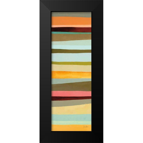 Sonoran Stripes II Black Modern Wood Framed Art Print by Davies, Jane
