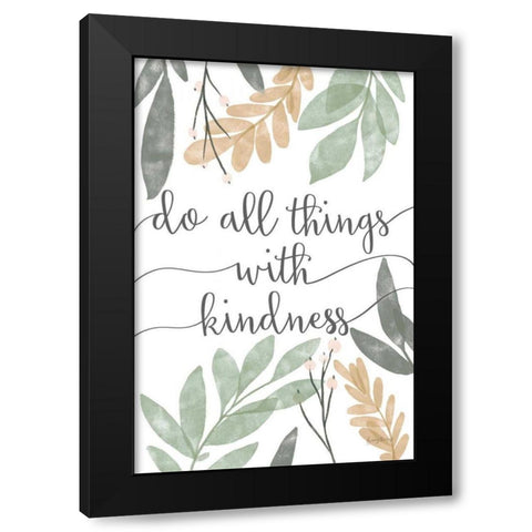Sage Sayings IV Neutral Black Modern Wood Framed Art Print by Thorns, Becky