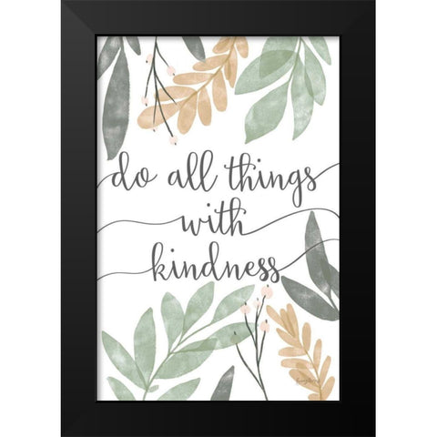 Sage Sayings IV Neutral Black Modern Wood Framed Art Print by Thorns, Becky