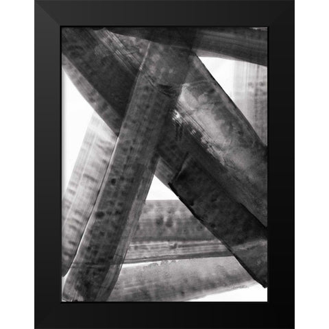 Under the Bridge II Dark Black Modern Wood Framed Art Print by Hristova, Albena