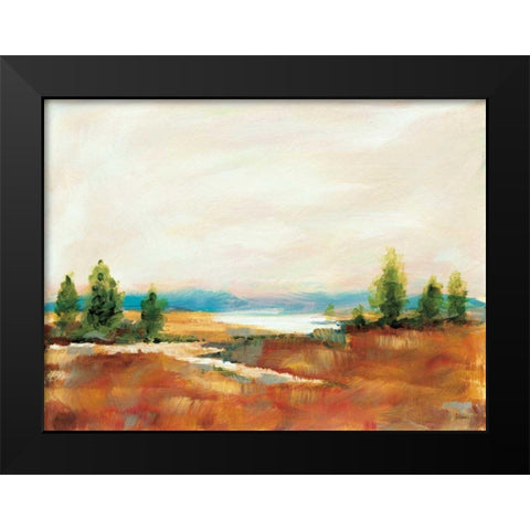 Amity Pond Black Modern Wood Framed Art Print by Schlabach, Sue