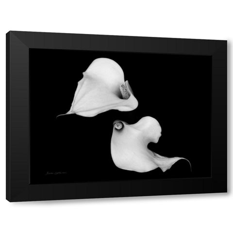Elegant Calla IV Black Modern Wood Framed Art Print by Catterall, Elise