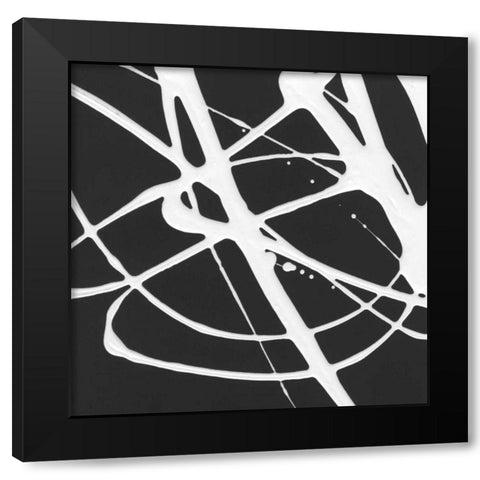 Tumbling Down I Black Modern Wood Framed Art Print by Hershey, Moira