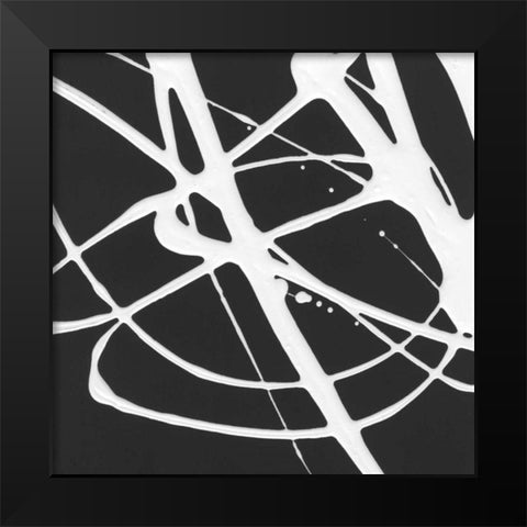Tumbling Down I Black Modern Wood Framed Art Print by Hershey, Moira