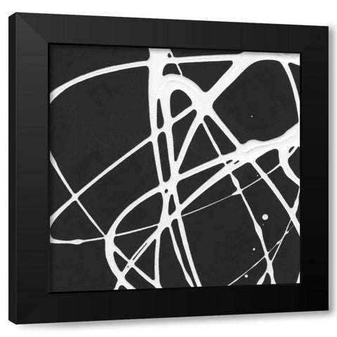 Tumbling Down II Black Modern Wood Framed Art Print by Hershey, Moira