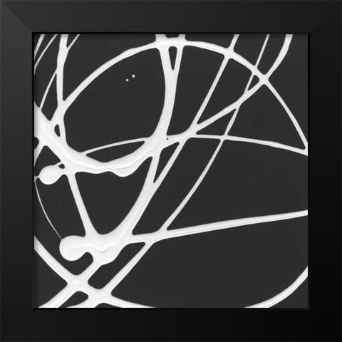 Tumbling Down III Black Modern Wood Framed Art Print by Hershey, Moira