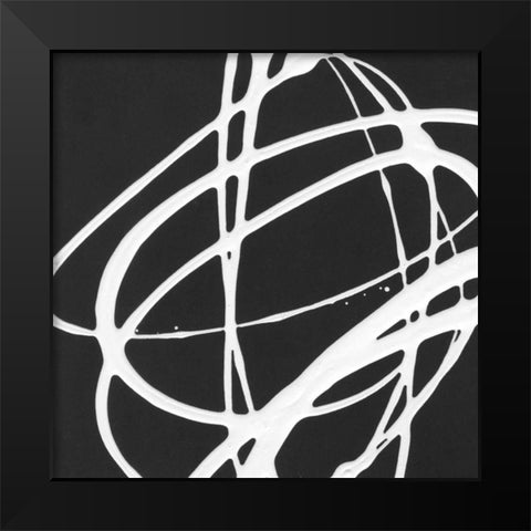 Tumbling Down IV Black Modern Wood Framed Art Print by Hershey, Moira