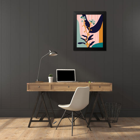 Dont Forget Me Black Modern Wood Framed Art Print by Gallagher, Megan