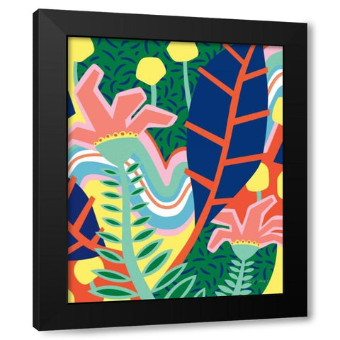 Candied Daisies Black Modern Wood Framed Art Print with Double Matting by Gallagher, Megan