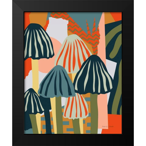 Life Circle Black Modern Wood Framed Art Print by Gallagher, Megan
