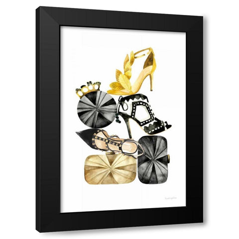 Glitz and Glam II Black Modern Wood Framed Art Print with Double Matting by Charro, Mercedes Lopez
